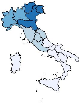 La conoscenza finanziaria in Italia 22 Distribuzione della media delle risposte