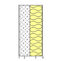 Mod.2 CARATTERISTICHE TERMICHE E IGROMETRICHE DEI COMPONENTI OPACHI DELL EDIFICIO secondo UNI EN ISO 6946 - UNI EN ISO 13788 - UNI 10351 - UNI 10355 Tipo di struttura: Muro esterno - ME02 - sopra