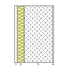 Mod.2 CARATTERISTICHE TERMICHE E IGROMETRICHE DEI COMPONENTI OPACHI DELL EDIFICIO secondo UNI EN ISO 6946 - UNI EN ISO 13788 - UNI 10351 - UNI 10355 Tipo di struttura: Muro interno - MI02 Codice