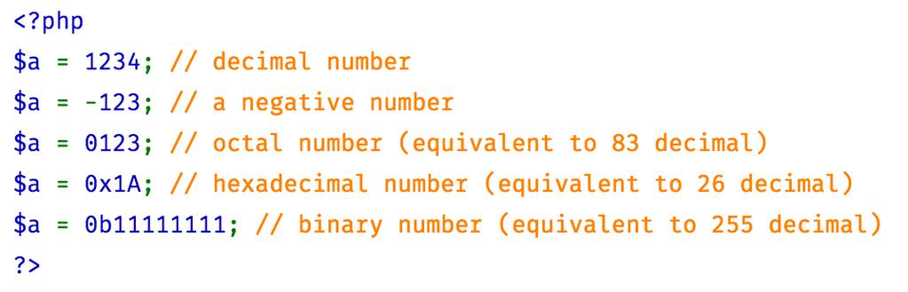 Interi Range: da 2,147,483,648 a +2,147,483,647 ossia -2^31; 2^31-1 (range dei long) Per verificare se una