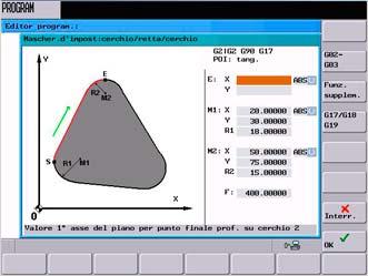 Programmazione 5.6 Editor profili 5.6 Editor profili SINUMERIK 802D sl pro offre un editor profili (integrato nell'editor DIN/ISO) per l immissione di tratti di profilo con supporto grafico.