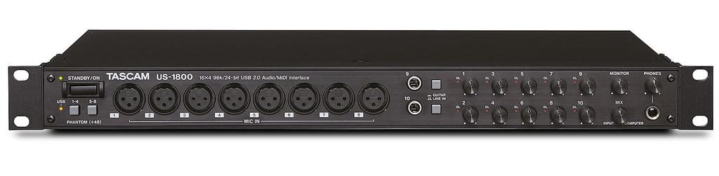 Dati Tecnici US-1800 US-1800 Interfaccia Audio/Midi multicanale Caratteristiche: L'US-1800 è un'interfaccia audio/midi USB 2.