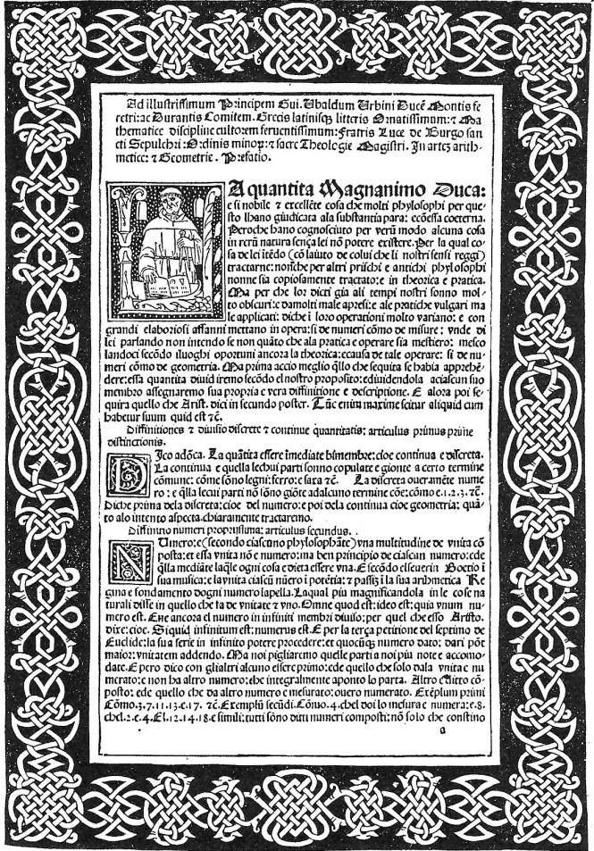 La Summa di Luca Pacioli (segue) Luca Pacioli Summa de Arithmetica, Geometria,