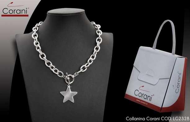 Collana CORANI cod. LG2328 colore argento. Prezzo al pubblico 20,85.