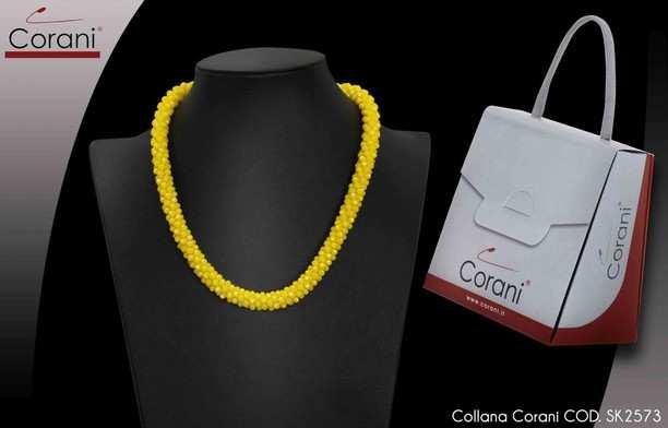 Collana CORANI cod. SK2573 giallo. Prezzo al pubblico 20,00. Collana Corani.