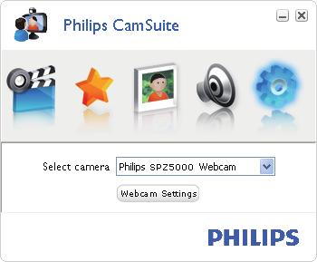 PC/notebook, Philips CamSuite consente di accedere rapidamente alle seguenti funzionalità