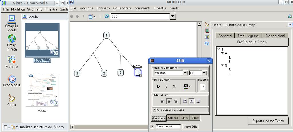 PROGETTO didattico - gli strumenti applicativi Mappare le conoscenze in classe Cmap tool Freewere ( per windows LINUX MAC) C- MAPS è un applicativo sofisticato permette di: C-Maps è scaricabile
