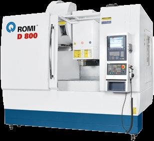 affidabilità: FANUC 0i MD oppure Siemens Sinumerik 828D 000 Cono mandrino: ISO 40 Motore principale: 20 hp / 15 kw (Fanuc) 22,5 hp / 16,5 kw (Siemens) Cambio Utensile Automatico: capacità 30 utensili