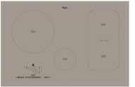 ACM 849/BA Induzione - vetroceramica - 77 cm 4 zone di cottura ad induzione Tecnologia 6 SENSO: adatta e controlla il livello di potenza FlexiCook: zona di cottura divisibile adatta a tutte le