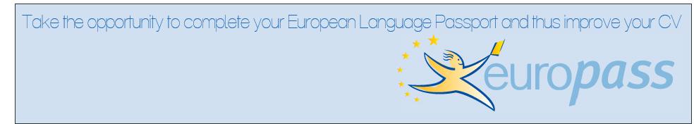 È una buona occasione per svolgere il test al meglio delle tue possibilità. Ti consigliamo di aggiornare il tuo CV aggiungendo il tuo livello linguistico attuale.