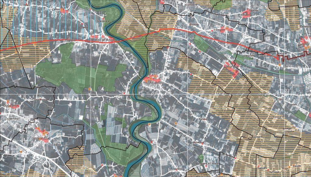 Figura 4: Estratto della Tav.9 del PTRC Sistema del territorio Rurale e della rete ecologica.