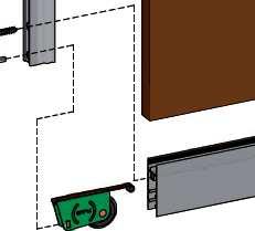 - materijal : PVC - transparent STOPER ZA DONJU VODILICU