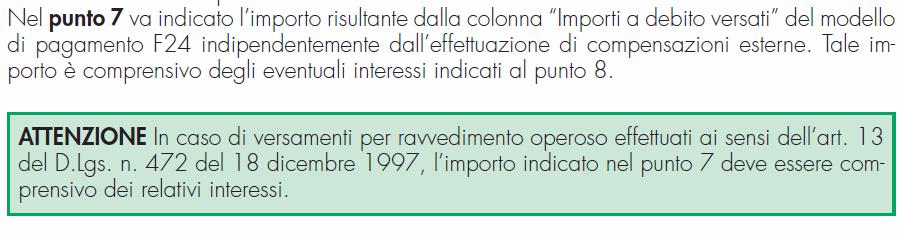 St, Sv Indicazione nel Mod 770/13 dei versamenti riferiti al 2012 ed effettuati