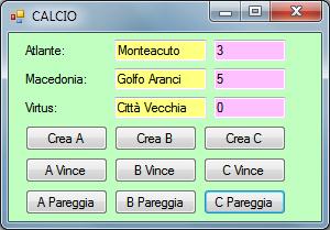 parametro che costruisce un punto sull asse delle ascisse Preparare un interfaccia che consente di eseguire operazioni come impostare coordinate casuali, calcolare distanze e copiare un punto in un