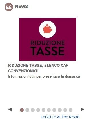 Accesso alle pagine in tempo adeguato Rimando costante alla home page Sezioni dedicate alle news, agli eventi, con