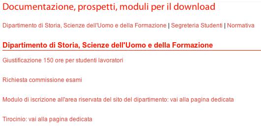 2. PROCEDIMENTI AMMINISTRATIVI Nel sito esaminato sono presenti: Strumenti di download di modulistica Fig.