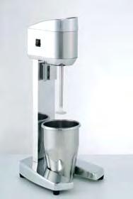 Contenitori in acciaio inossidabile. Motori universali ventilati. Approvato CE, approvato NSF (con suffissi C e CU) Double coercial drink mixer, ideal for mixing frappes, milk shakes and cocktails.