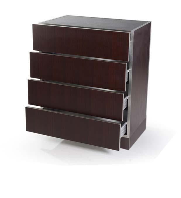 Complementi / Complements T-Modular cod. 361 70 cm/27,6 Wide drawers Ampi cassetti 45 cm/17,7 82 cm/32,3 A practical chest of drawers made from high-quality raw materials with exceptional finishes.