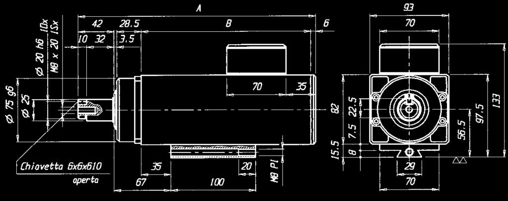 Sporgenza SL Nose type SL Tipo/Type A B PE3 7/2 260 180 PE3