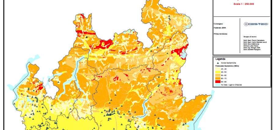 CARTA GEOENERGETICA REGIONALE D.g.r. 30 dicembre 2009 n.