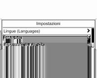 Introduzione 153 Impostazioni del sistema Regolazione della lingua I testi dei menu del display del sistema Infotainment possono essere visualizzati in varie lingue.