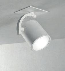 18 HIDDEN AP HIDDEN AP Design Mario Mazzer con Giovanni Crosera Proiettore orientabile ad incasso a parete/soffitto. Wall/ceiling downlight adjustable projector.