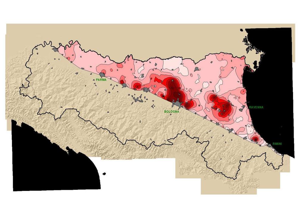 La subsidenza è il più grave problema ambientale dell Emilia-Romagna.