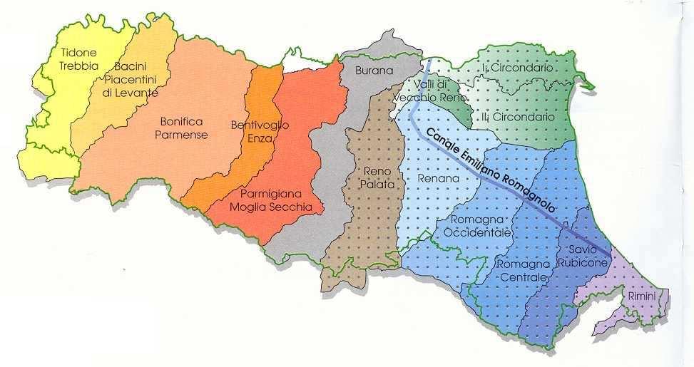 Il Consorzio per il CER associa 5 degli 8 Consorzi di bonifica dell Emilia-Romagna, oltre a due soggetti extragricoli Il Canale ha una lunghezza di 133 km ed è funzionale all irrigazione di tutto il