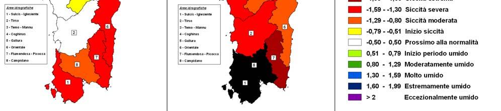 indice SPI in Sardegna su