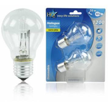 LAMPADA ALOGENA HQ ECO E27 70W TIPO A55(2 pezzi) 2,35