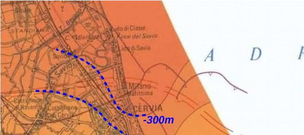 La MS di Cervia: le analisi la risposta sismica locale Il modello di sottosuolo A sx: stralcio