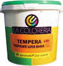 IDROPITTURE Idropiture TEMPERA MIS. PZ. COD. EAN 13 Pittura murale. Prima dell applicazione è indispensabile carteggiare e spolverare il supporto. Tempera è applicabile a pennello o a rullo.