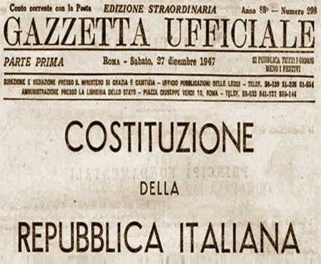 1948 Costituzione Italiana TUTELA DELLA SALUTE Parte Prima - Diritti e doveri dei cittadini La responsabilità penale è personale (Titolo I - Rapporti civili - Art.