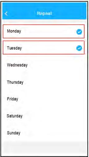 Timer ON/Timer OFF Settimanalmente, l utente può programmare un orario specifico per