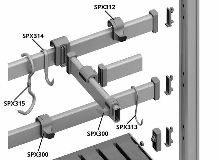 gancera SPX314 Gancio Ø 12 mm in acciaio inox per barre gancera