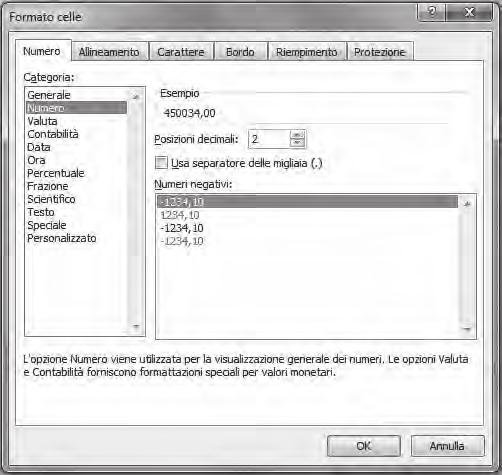4.5 Formattazione 215 Per semplicità di esposizione, nei prossimi paragrafi verranno descritte le operazioni per la formattazione di una singola cella; lo stesso procedimento può essere applicato ad