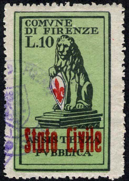 2 su L. 1,50 terra di Siena 1935/<  Stampa mm. 22x28.