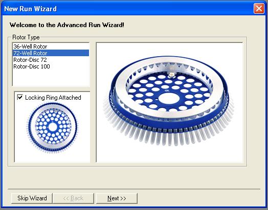 3. Per creare un nuovo modello selezionare Empty Run (Seduta vuota), quindi fare clic su New (Nuova) per avviare New Run Wizard (Creazione guidata nuova seduta). 4.