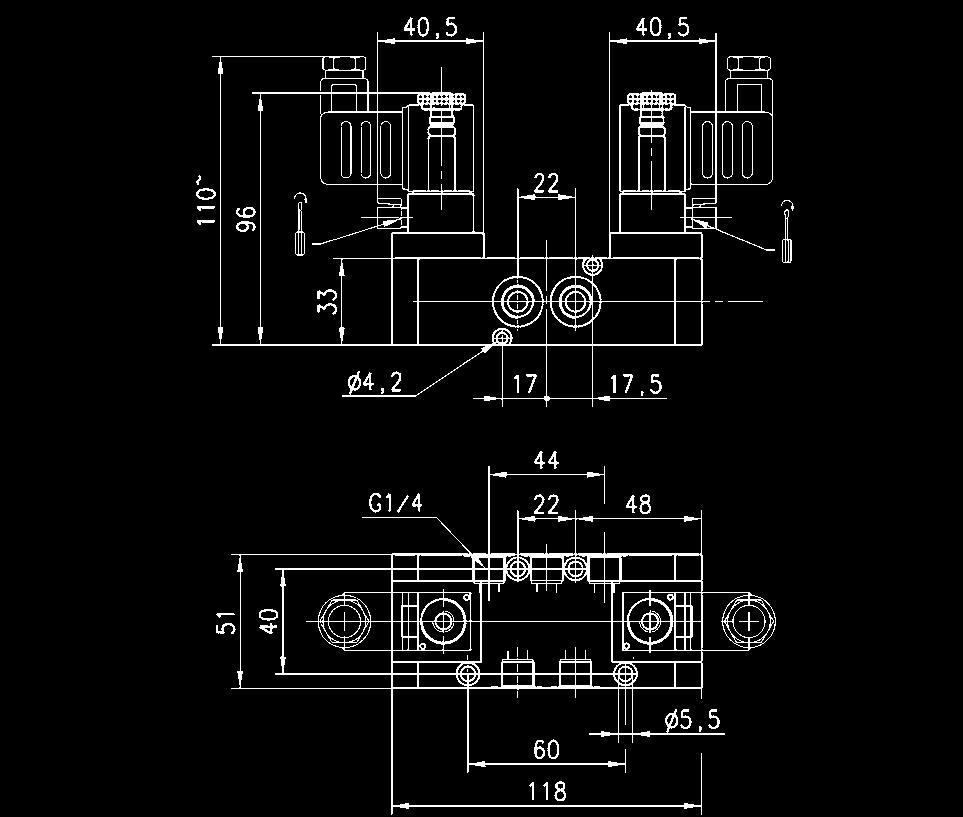 G1/4, bistabile - Mod. 454-V11.