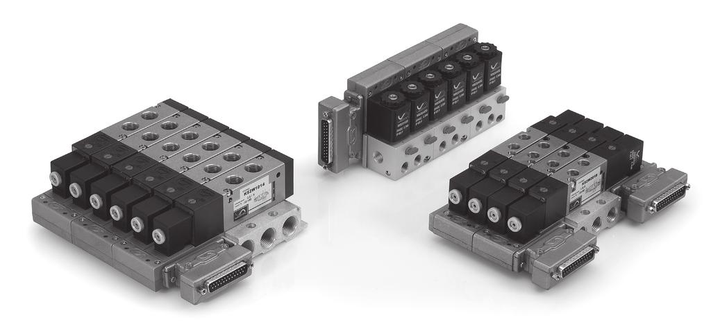 VERATILE ULTIPOLE CONNECTION CONNEIONE ULTIPOLARE VERATILE PV ith Vesta PV system, offering integrated electrical connections, it is possible to connect different versions of manifold valves.