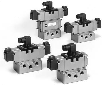 lettrovalvola ISO Taglia w Metallo su metallo SerieVS7-8 posizioni Singolo solenoide ( FG-S ) Doppio solenoide ( FG-D ) Contropressione (YZ-S) * Contropressione (YZ-D) * VS7-8-FPG-D VS7-8-FHG-D 3