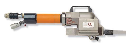 GBC 2700 Range Øe 25-330 mm (1-12.99 ) tagliatubi GBC GBC pipe cold cutting machines Seghetto GBC2700 con motorizzazione pneumatica, semplice ed efficace.