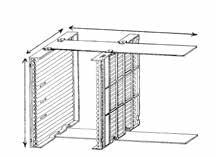 Esempio di sistemi porta schede C F PV 9110 01 00, F PV 9140 01 00, F PV 9120 01 00 e F PV 9160 01 00 Tutti i telai porta schede sono dotati di serie di una guida di rinforzo in