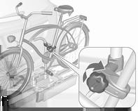 68 Oggetti e bagagli Assicurarsi che la bicicletta sia ben centrata sulle cavità delle ruote.