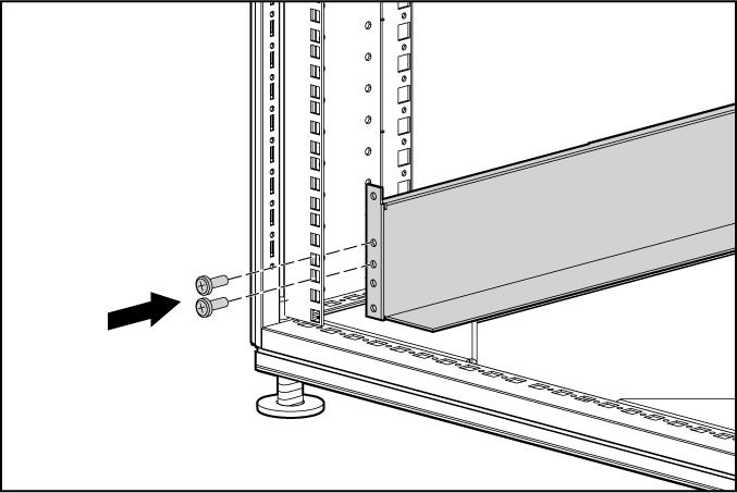 Nel caso di installazioni su più rack, i rack siano accoppiati. Venga estratto un solo componente per volta.