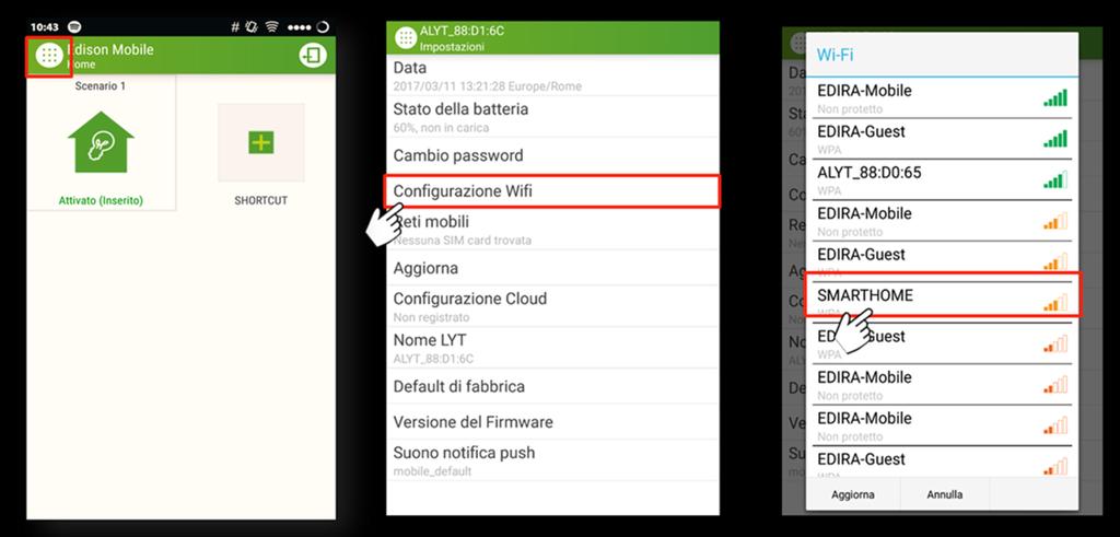 5. Associazione del gateway al Wi-Fi di casa Una volta eseguito l accesso al tuo Gateway troverai la seguente schermata di Home (Fig.