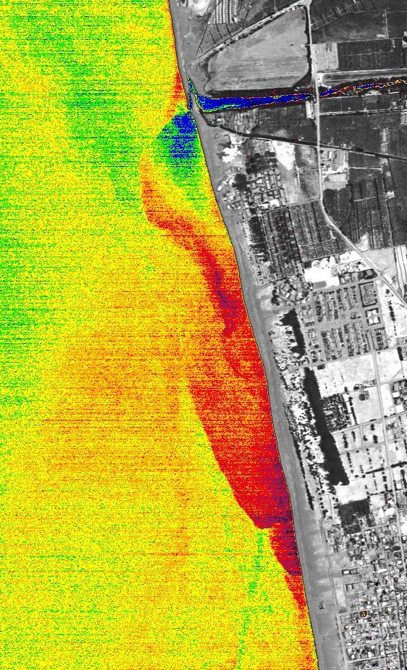 Analisi termica dei corpi idrici L analisi termica, ottenuta mediante la visualizzazione del canale dell infrarosso termico, ha dato una visione globale sullo stato della qualità delle acque e ha