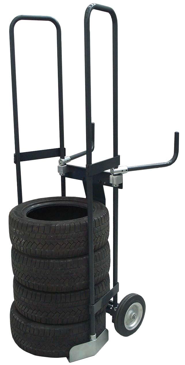 MTT CARRELLO PORTA PNEUMATICI MANUAL TYRES TROLLEY Attrezzatura studiata per linee di primo equipaggiamento, o in alternativa per tutte quelle situazioni in cui si rende necessario avere a portata di