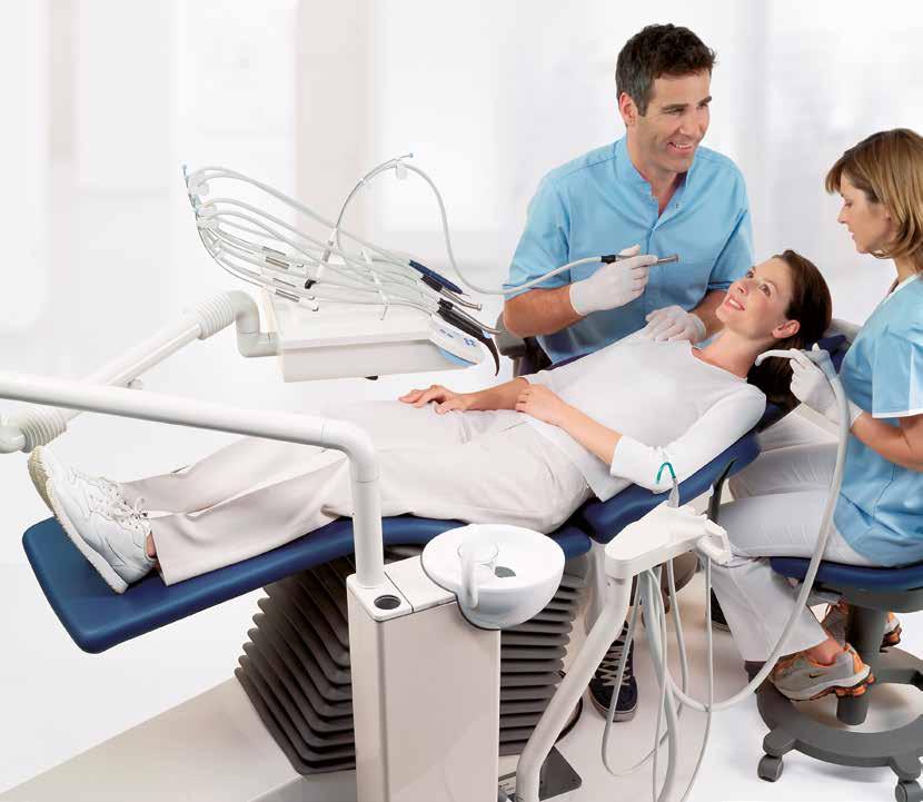 08 I 09 PAZIENTI RILASSATI. FLUSSO DI LAVORO C8 + offre un elevato livello di comfort e comodità non solo a voi dentisti, ma anche ai vostri pazienti.