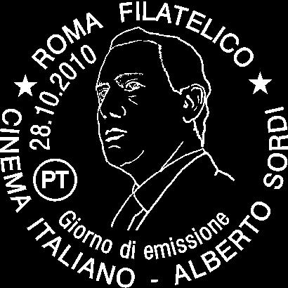 1723 DATA: 28/10/10 Emissione di tre francobolli celebrativi del Cinema Italiano dedicati a: Federico Fellini, Vittorio Gassman, Alberto Sordi ( 0.